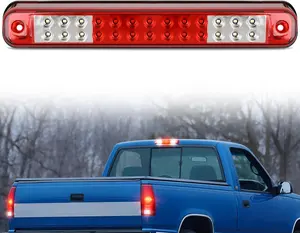 Nilight Third Brake Light Tail High Mount 3rd Stop Cargo Reverse Lights Red Lens Compatible with Chevy GMC C/K Series 1500 2500 3500 1988-2000 Chevrolet Blazer 1992 1993 Chevy Silverado 1994-1998