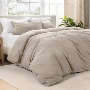 Bare Home Washed Ultra-Soft Duvet Cover & Sham Set