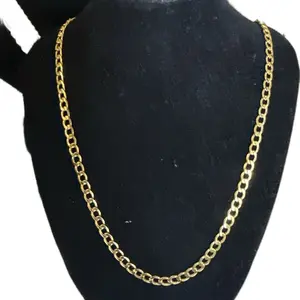 Cadena Corte Brillo sin dije Oro 10k Italiano 3.3mm size24