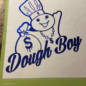 Blue Dough boy decal