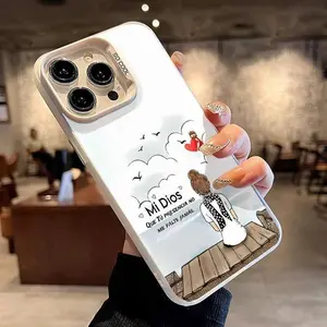 Heavenly Hope Pattern Magnetic Phone Case for iPhone 17 16 15 14 Pro Max 13 12 11 Plus Shockproof Non Slip Military-Grade Protection Slim Cover Cellphone Protective Casing.QXD923