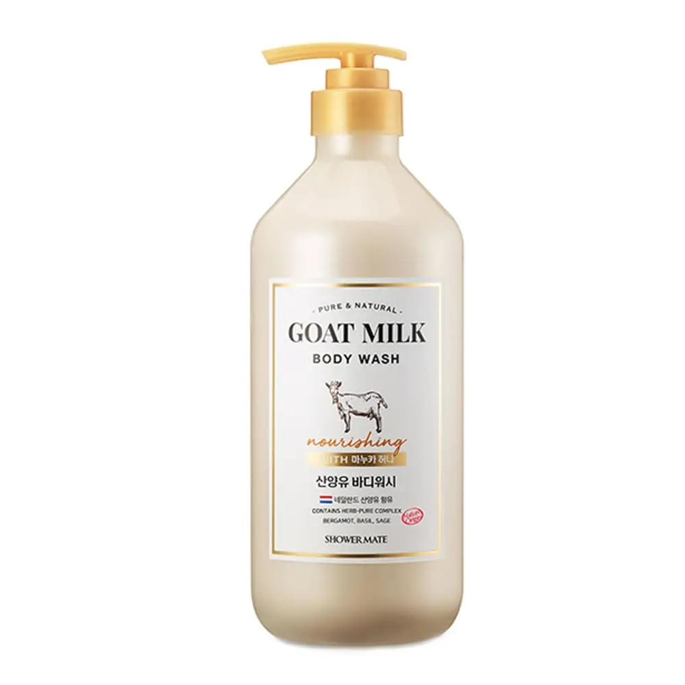 SHOWERMATE Goat Milk Body Wash Manuka Honey 27 fl oz / 800 ml (1 Pack)