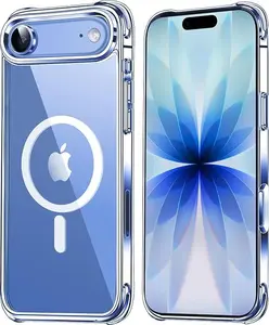 Magnetic Designed for iPhone 17 Air Case Clear, [Compatible with Magsafe] [Not Yellowing] [Military-Grade Drop Protection] Clear Phone Cases for Apple iPhone 17 Air-6.5 Inch