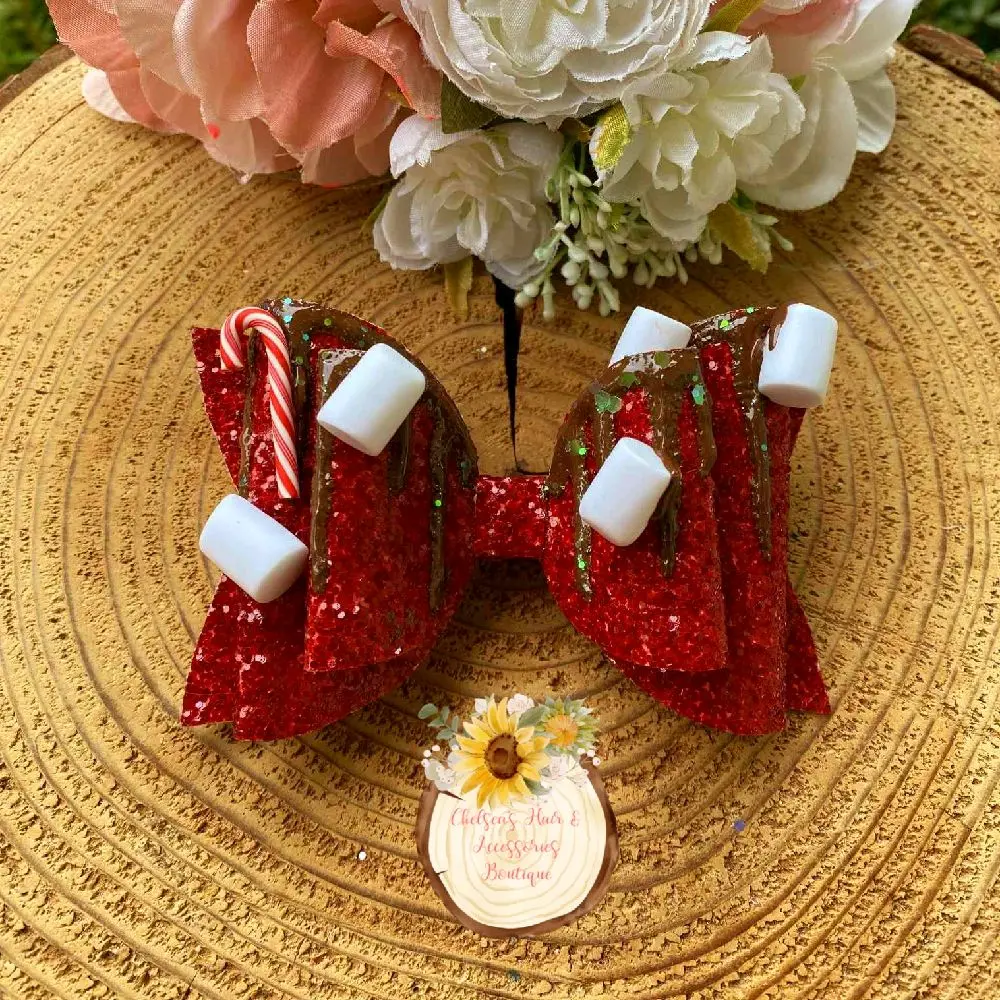 Hot Cocoa Drip Bow
