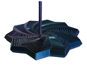 7" Large 3D Print Fidget Expandable Multi Color (Red Blue Green) Star with Handle for Stress Relief or Fun Desk Toy Adult Child Gift #18