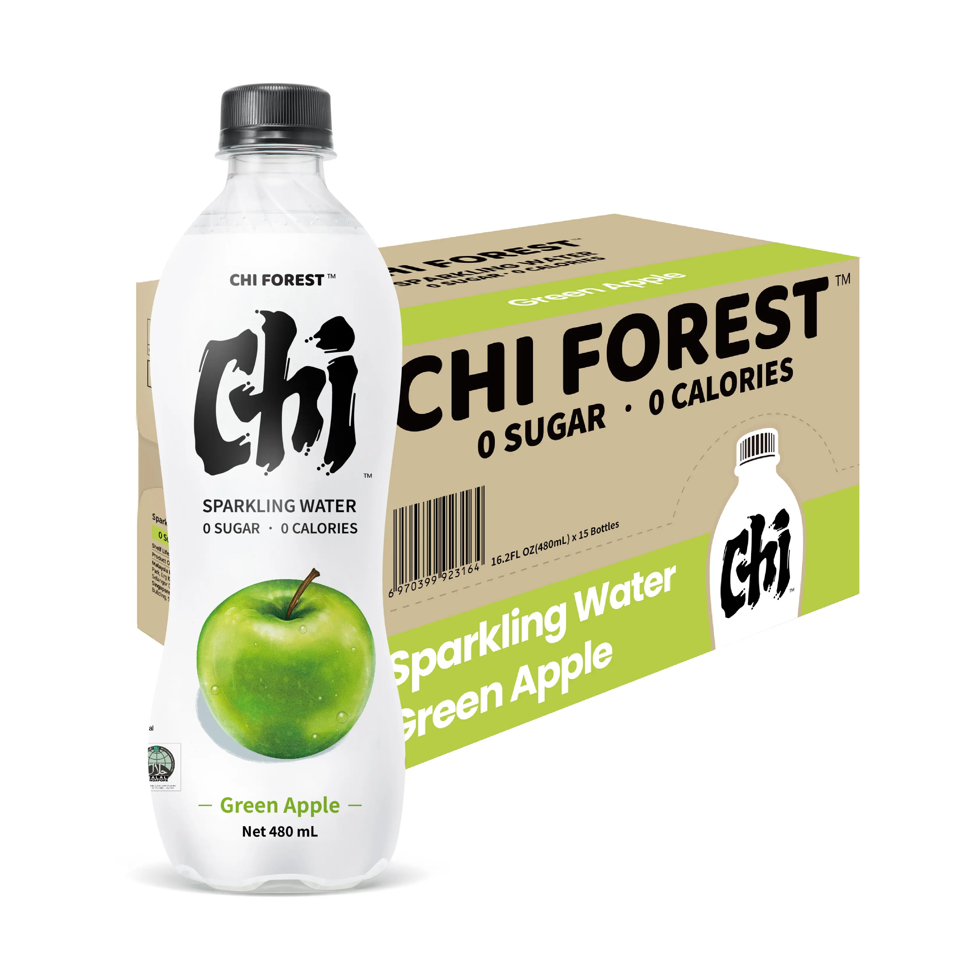 CHI FOREST Green Apple Sparkling Water (16.2 fl oz* 15 Bottles) CHI FOREST Green Apple Sparkling Water (16.2 fl oz* 15 Bottles)