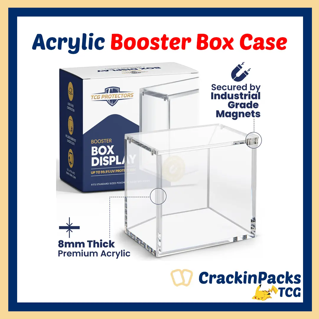 Premium Pokemon Booster Box Acrylic Display Case