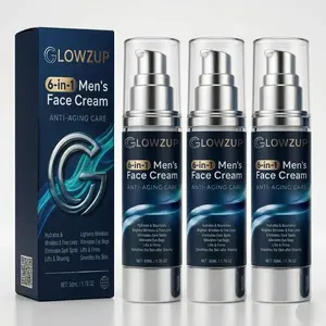 Anti Aging Cream For Men 6 In 1 Face Cream Fights Eye Bags Dark Spots (GLOWZUp)