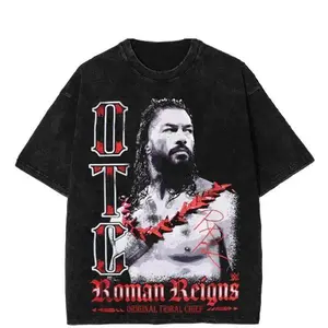 ToolHeaven Roman Reigns OTC Wrestling Tee Original Tribal Chief Shirt Pro Wrestling Merch Graphic Streetwear Gift for Fans Vintage Men Classic Cotton 350gsm Premium Cotton Hoodie