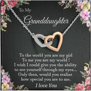 To Our Granddaughter Necklace Gifts, Grandma to Granddaughter Gift, Necklace For Granddaughter From Grandparents, Graduation Gift for Granddaughter, Birthday Gift for Granddaughters