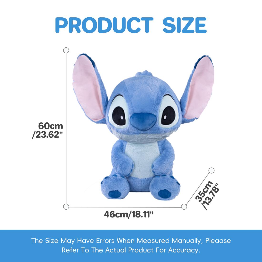Disney Lilo & Stitch Collection Stitch Plush Toy,23.62" Large-Size Soft Huggable Stuffed Animal Cute Plush Toy, Cuddly Character with Fuzzy Texture and Embroidered Details,Stuffed Animal for Disney Fans,Home Decor,Gift for Girl Kids Fans Adult(1pc) Disney Lilo & Stitch Collection Stitch Plush Toy,23.62" Large-Size Soft Huggable Stuffed Animal Cute Plush Toy, Cuddly Character with Fuzzy Texture and Embroidered Details,Stuffed Animal for Disney Fans,Home Decor,Gift for Girl Kids Fans Adult(1pc)