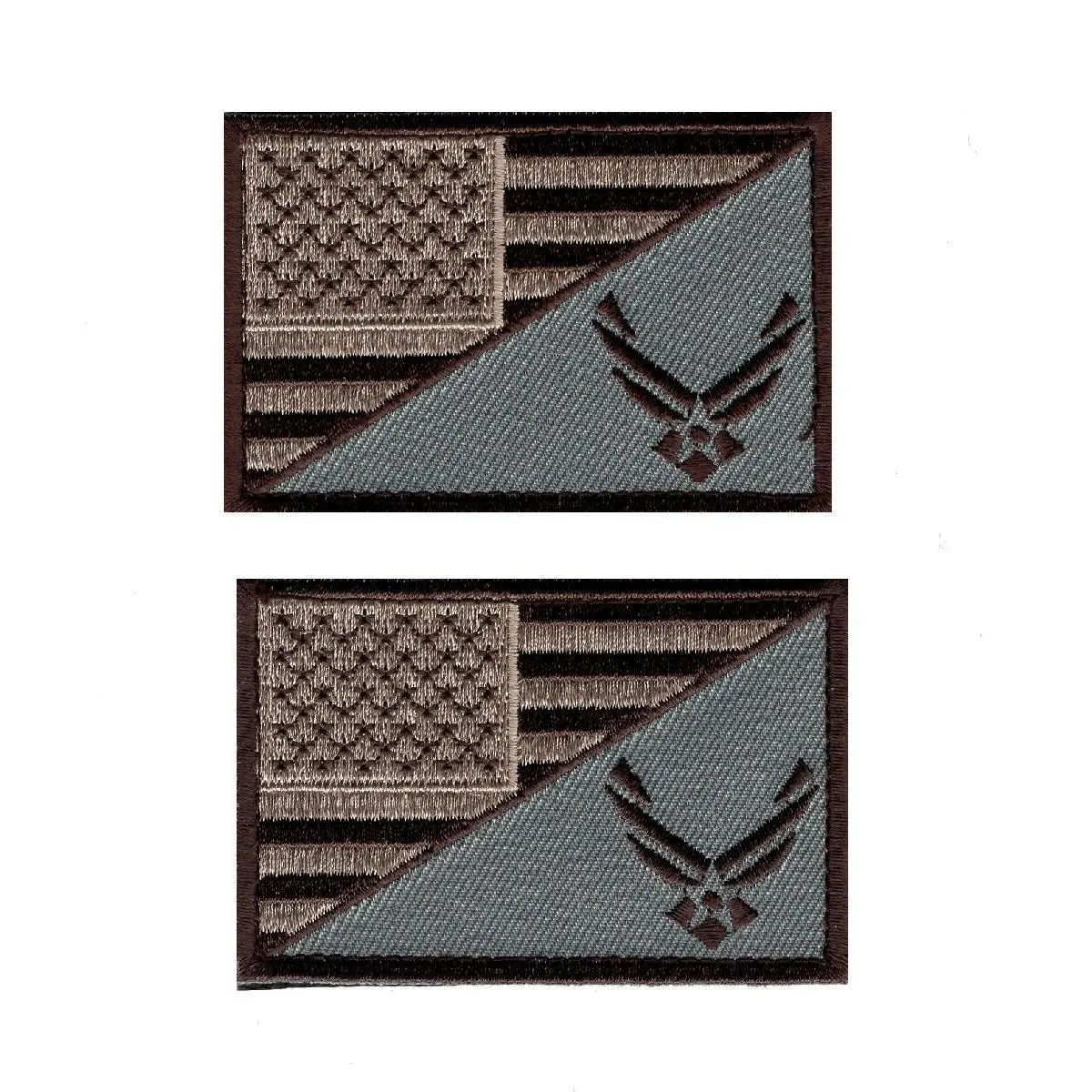 USAF USA Flag USA Air Force Logo Hook Patch (BUNDLE-AF05)