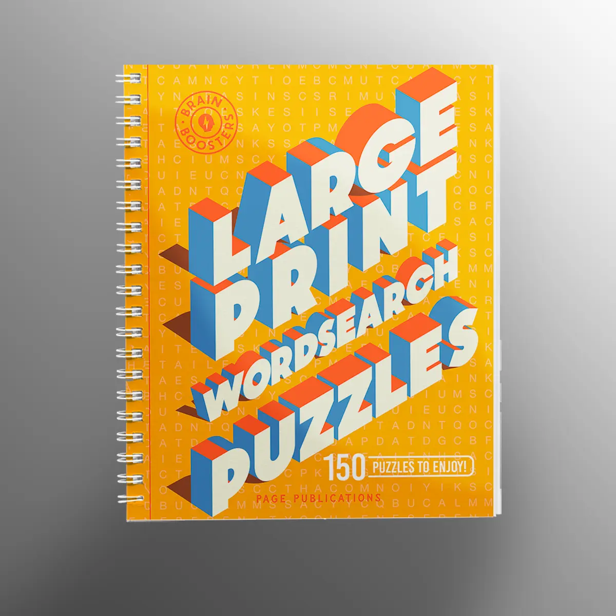 Large-Print Spiral-Bound Wordsearch Puzzle Book - Enjoyable, Challenging Leisure Activity for Cognitive Skill Enhancement, Brain Support, Enjoy, Challenge