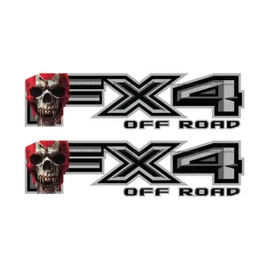 FX4 Off Road Decal Replacement Sticker F 150 Bedside / Skull Canada flag