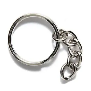 FI216-S: Split Ring 24mm W/Key Chain SIL-12PC