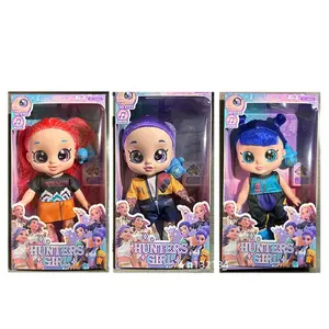 New 10-inch 5-joint 5D Eyes Fat Body KPOP Witch Group Girl Doll with Music Sound Vinyl Toy Blue Tiger Figure Gift Collection