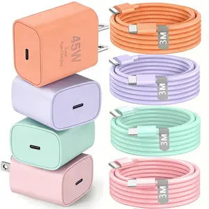 JAYUANONE 45W USB-C Super  Fast Charger for iPhone 17 Pro Max & Android Phones 10ft Type C Cable PPS/PD Technology Quick Charge Adapter