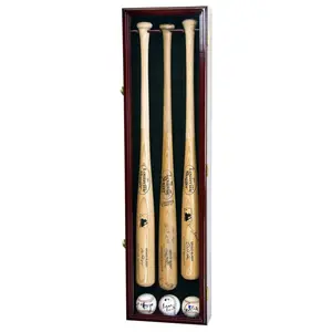 3 Baseball Bat Display Case Cabinet
