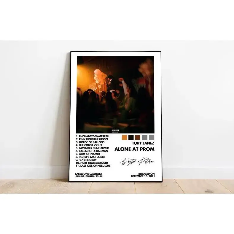 Tory Lanez - Alone At Prom - Custom Album Print - Hip Hop Wall Art - Personalized Album Cover - Tory Lanez Poster - Custom Album Poster Decor Frames