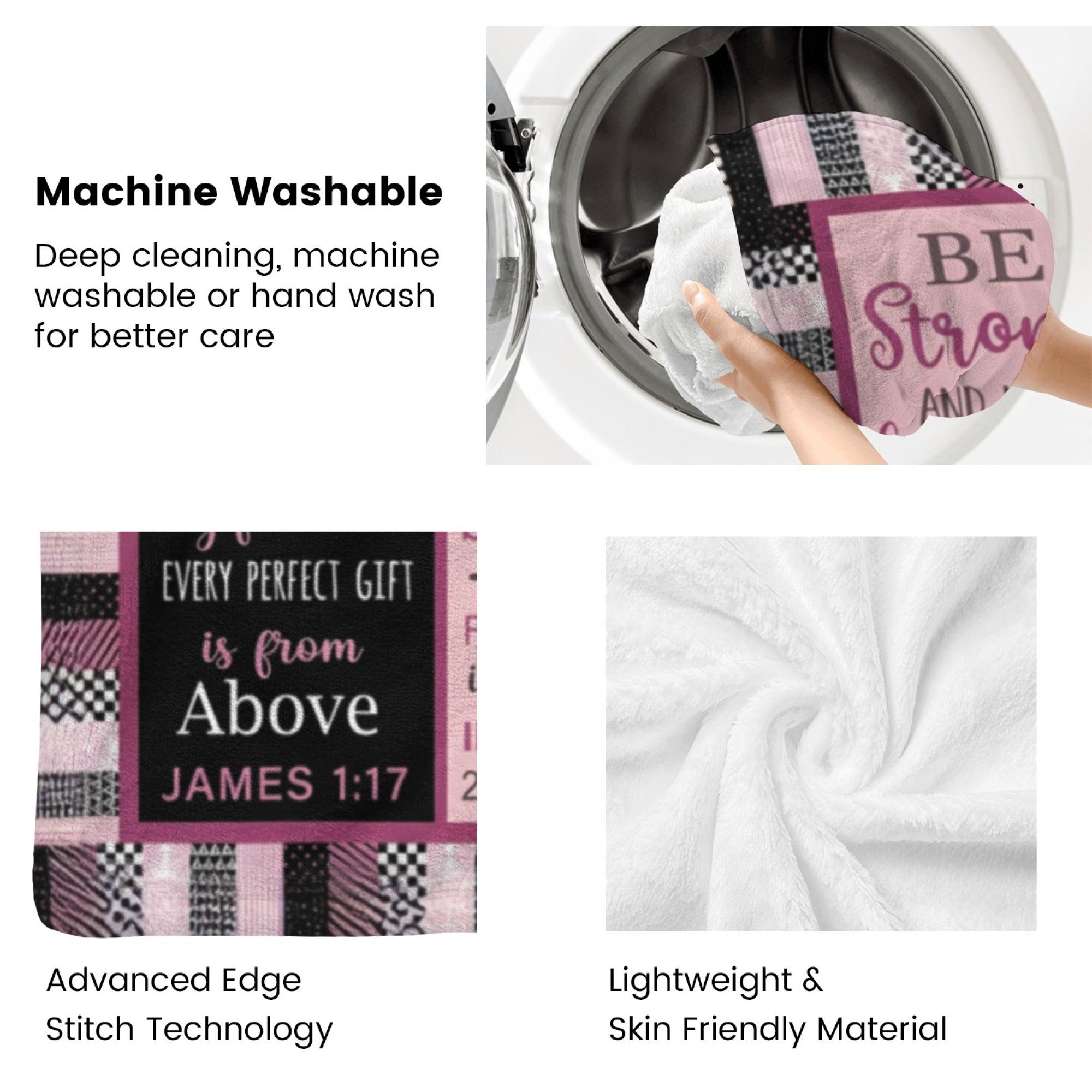 Christian Gifts for Women, Baptism Gifts for Girls, Catholic Religious Gifts for Women, Spiritual Inspirational Gifts for Woman, Confirmation Gifts for Girls, Christian Blanket 50" X 60" cooling