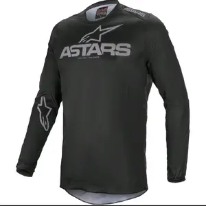 Astars Jersey XL - Black Long Sleeve with White Logo and Star Design