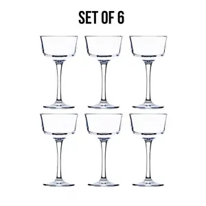 Bold Drinkware Revel Polycarbonate Nick & Nora, Set of 6