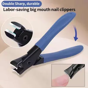 Nail Clippers Designed for Thick/Hard Nails with a Large Opening, Featuring a Rust-Resistant Stainless Steel Blade And a Debris Collection Function