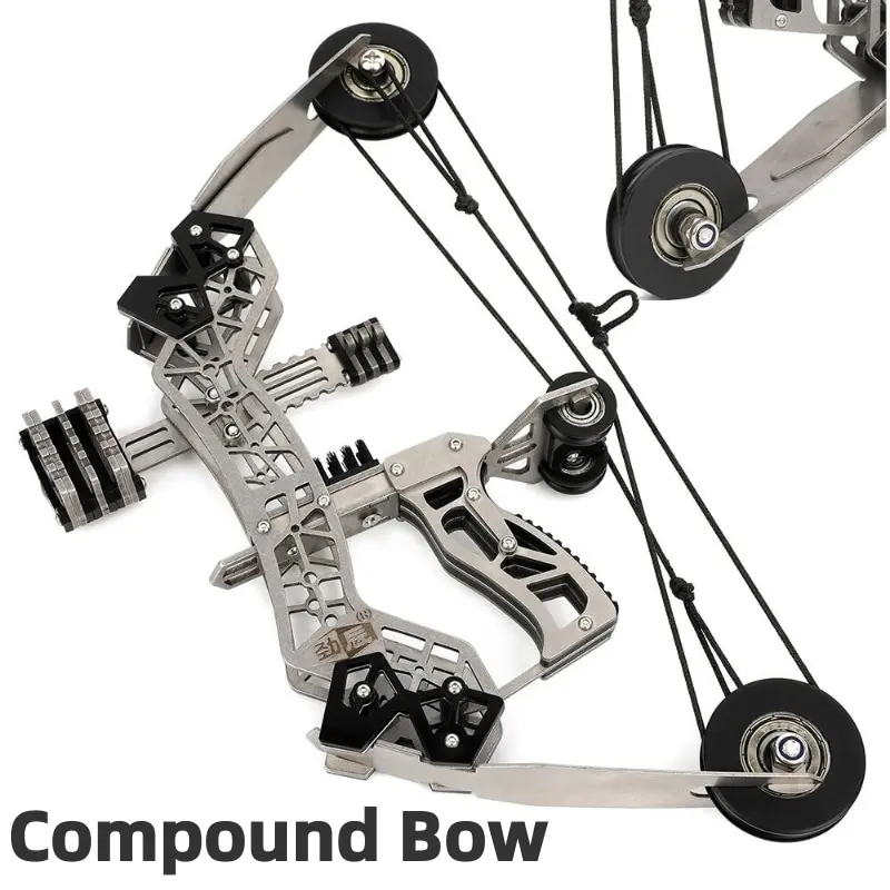 1set composite bow set pulley labor-saving strong and durable to adapt to different practice needs portable and easy to carry structure stable multi-functional composite bow to meet the practice, leisure and other scenes