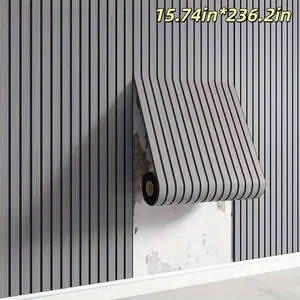 6m per roll PVC lattice wallpaper roll, wood grain matte surface wall panel, thickened 3D wallpaper, waterproof and oil-resistant, ideal for home decoration and officecustomizable