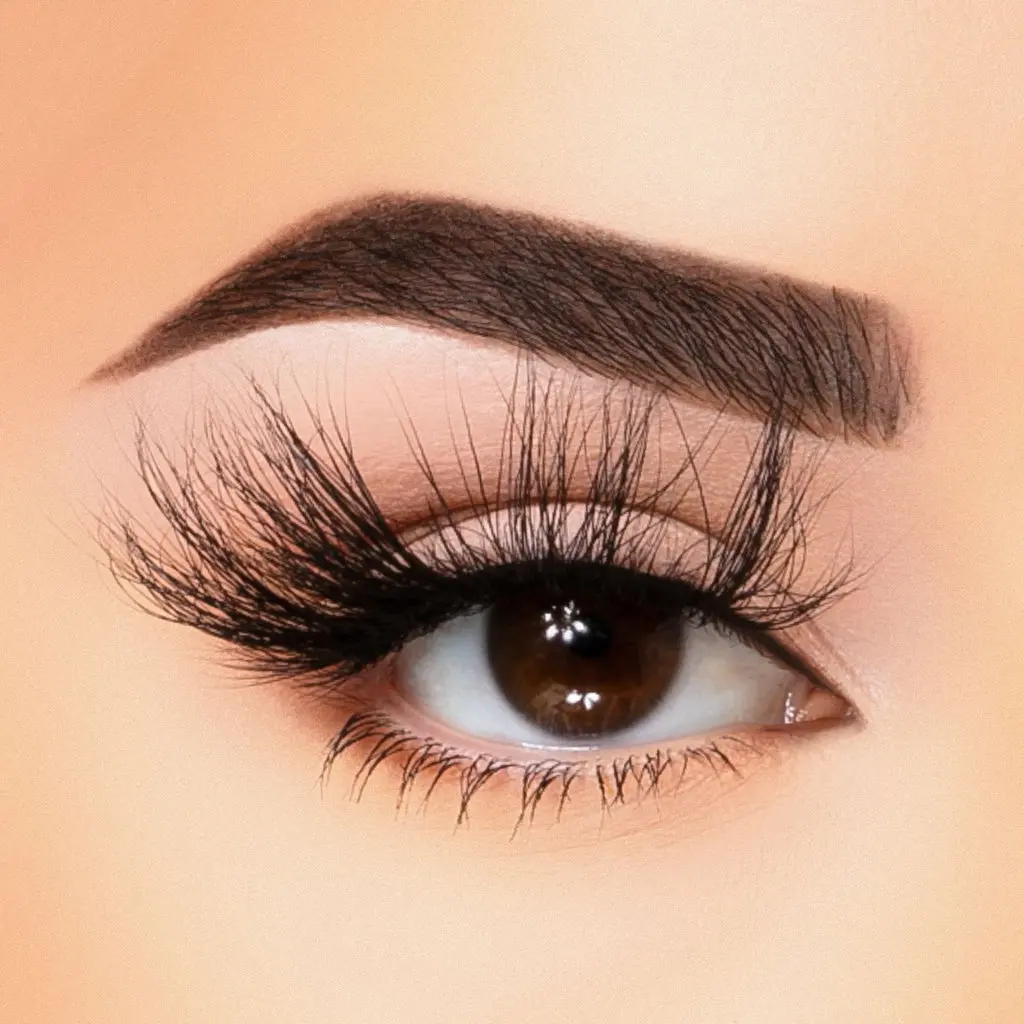 35mm Faux Mink Eyelash Falsies in Cutting Ties Style, Thick and Fluffy Strip Lashes for Dramatic Volume and Professional Makeup, Fakelashes, Fluffy Volume Eyelashes, Volume Lash Clusters