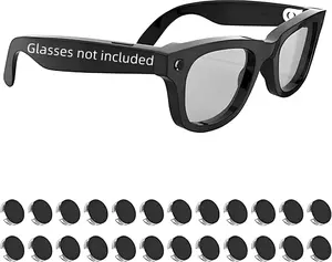 24Pcs LED Light Blocking Stickers Compatible with Ray-Ban Meta Wayfarer/Skyler/Headliner (Gen 1) & Oakley Meta HSTN Smart Glasses Accessories, Low-Tack Restickable Blackout LED Light Covers Sticker