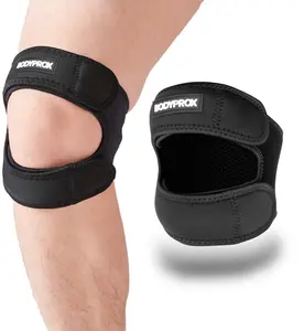 Dual Patellar Strap Knee Brace (Large), Adjustable Neoprene Support with Advanced Targeted Compression for Men & Women - For Running, Cycling, Working Out & Jumper's Knee Pain Relief