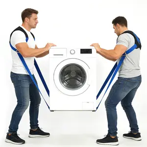 Heavy-Duty Furniture Moving Straps - 2-Person Lifting System with Back Support - Durable Nylon Material - Supports up to 800 lbs - For Appliances, Mattresses, More - Blue