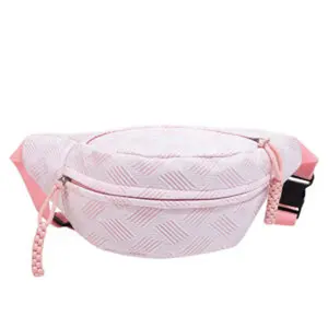 shoulder bag Embossed Geometric Texture Crossbody Waist Bag, Lightweight Adjustable Sling Chest Bag, Fashion Multi-color Portable Belt Pouch for Women, Everyday Travel Running Shopping Outdoor Sports Casual Daypack