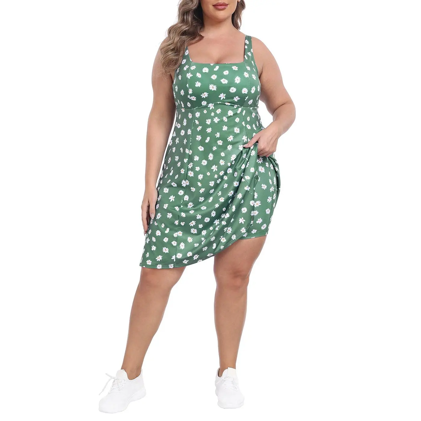 Green Ditsy Floral