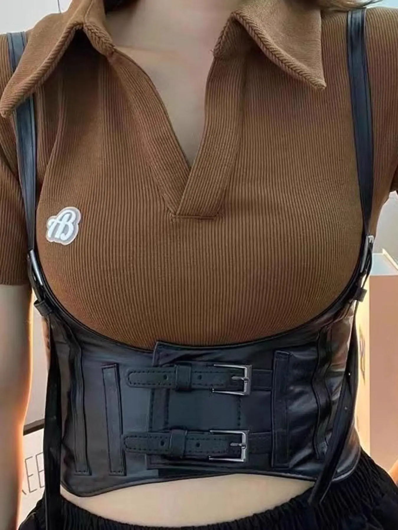 Women's Punk Style Corset Belt, 2024 New Style Fashion Design Waist Belt, Casual Modern Street Style Waistband, Adjustable Belts, Cool Belts, Adjustable Strap Belt for Party, Daily Clothing Decor, Trendy All-match Y2k Pu Leather Belt for Birthday Gift