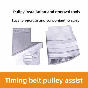 Stretch Belt Remover and Installer Tool 2-Piece Universal Automotive Pulley Belt Installation Assist Kit Professional Elastic Belt Service Tool for Car Repair Maintenance