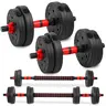 Adjustable Dumbbell Set, 22lbs Free Weights Dumbbells Set, 3 in1 Dumbbells Set Used as Barbell,Push-up Stand, Weight Set for Home Gym, Fitness Workout Equipment for Men Women