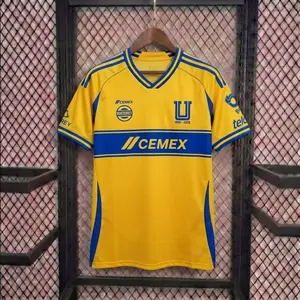 [Today Sale] - Tigres UANL 2025-26 Home Soccer Jersey - Full Print Logo