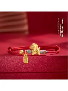 2026 Year of the Horse Red String Bracelet Handwoven Chinese Zodiac Birth Year Good Luck Charm Gift for Men and Women
