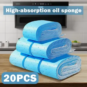 20 Counts Kitchen Range Hood Filter Paper, High-Absorption Grease Cotton Pads for Range Hoods & Ventilation Systems