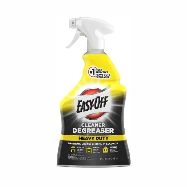 EASY-OFF Heavy Duty Lemon Degreaser Cleaner Spray - 32oz Non-Aerosol All-Surface Kitchen Solution, Antibacterial Grease Removal, Easy to Clean Home Cleaning Products