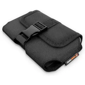 Phone Holster - 3XL Belt Clip Phone Holder for Extra-Large Smartphones - Rugged Ballistic Nylon,  Closure, 360? Rotating Clip, Fits for  16 Pro Max, Galaxy S23 Ultra & More