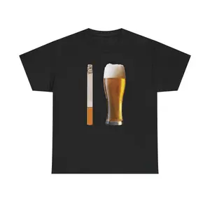 BEER AND CIG COMBO - GRAPHIC TEE