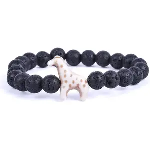 Giraffe Tracking Bracelet, Elastic, supports Somali Giraffe Project, one size fits most for Men and Women