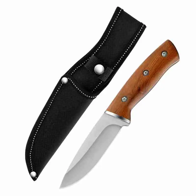 Outdoor small straight knife kitchen knife outdoor camping camping high hardness handle knife multifunctional portable