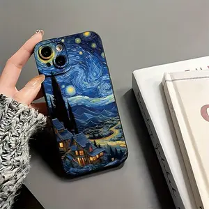 Starry Night Van Gogh Pattern Phone Case, Anti-drop Cellphone Protective Case, Shockproof Mobile Phone Cover for iPhone 16/15/14/13/12/11/Plus/Pro Max, Casing