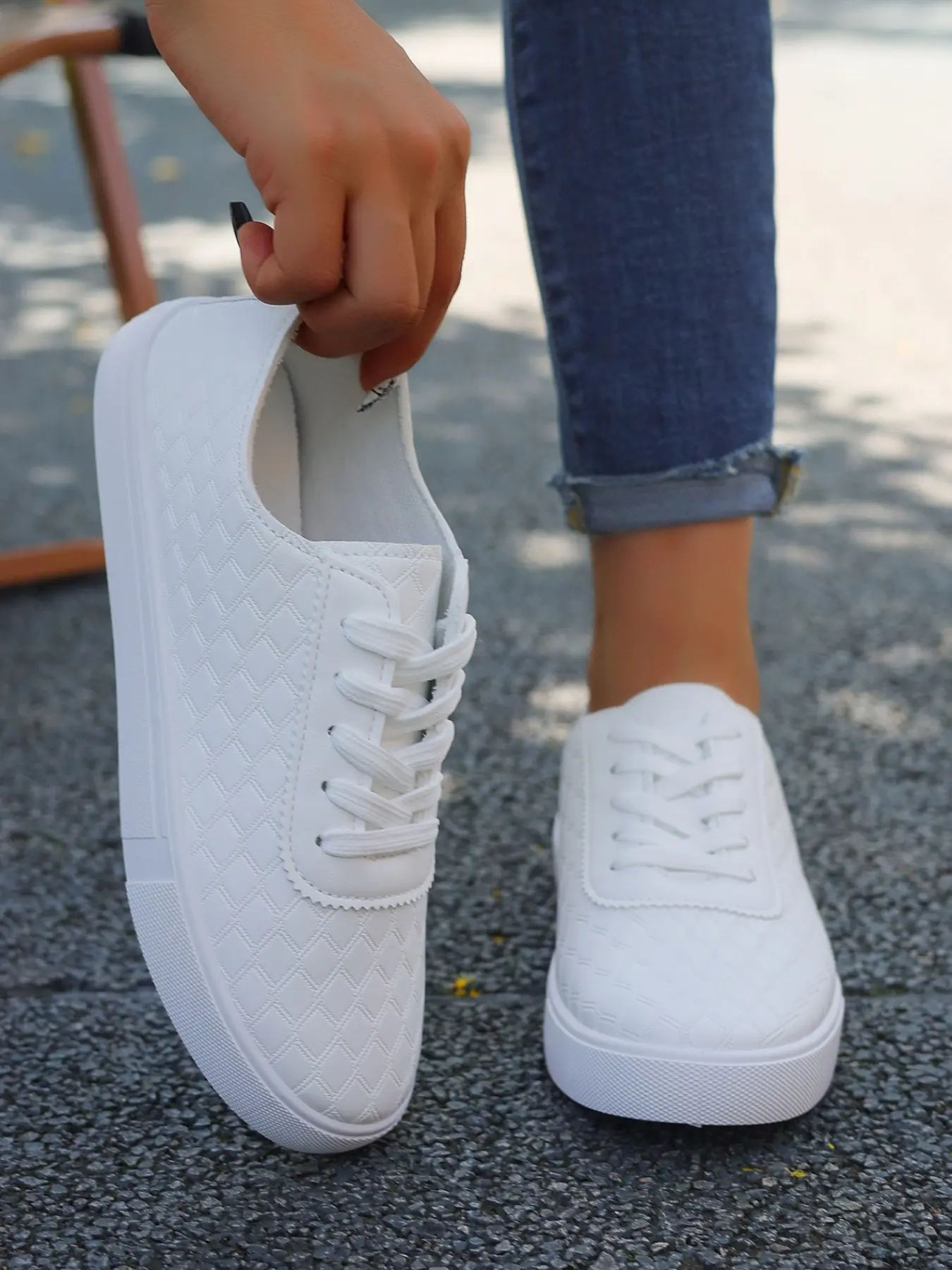New Fashion Casual Footwear Sneakers All-Season for Women, Walking Shoes, Breathable Textile Upper, Rubber Sole, Low Top, Laces, Ideal for Spring & Summer, All Seasons Sneakers