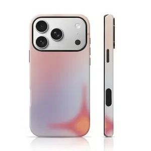 Pastel Gradient Blur Star Print Design Phone Cover Drop Proof for iPhone 17 Pro Max/16 Pro Max /15Pro Max 15/14/13/12 & Samsung S26 /S25Ultra Trendy ins Style
