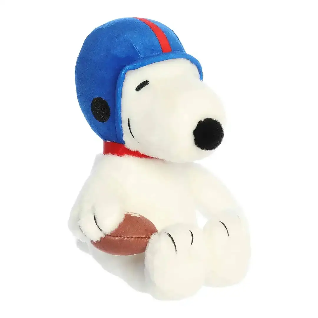 Aurora 8-in Whimsical Football Snoopy Stuffed Plush Toy - Durable Soft Fabric, Toddler Gift, Collectible Figure, Cute Collectibles, Cute Plush Charm, Whimsical Character